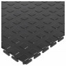 Модульное напольное ПВХ покрытие M-TILE JETON, Черный 7 мм
