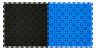 Модульное дренажное напольное ПВХ покрытие CANAL, RAL 5021, бирюзовый.