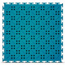 Модульное дренажное напольное ПВХ покрытие CANAL, RAL 5021, бирюзовый.