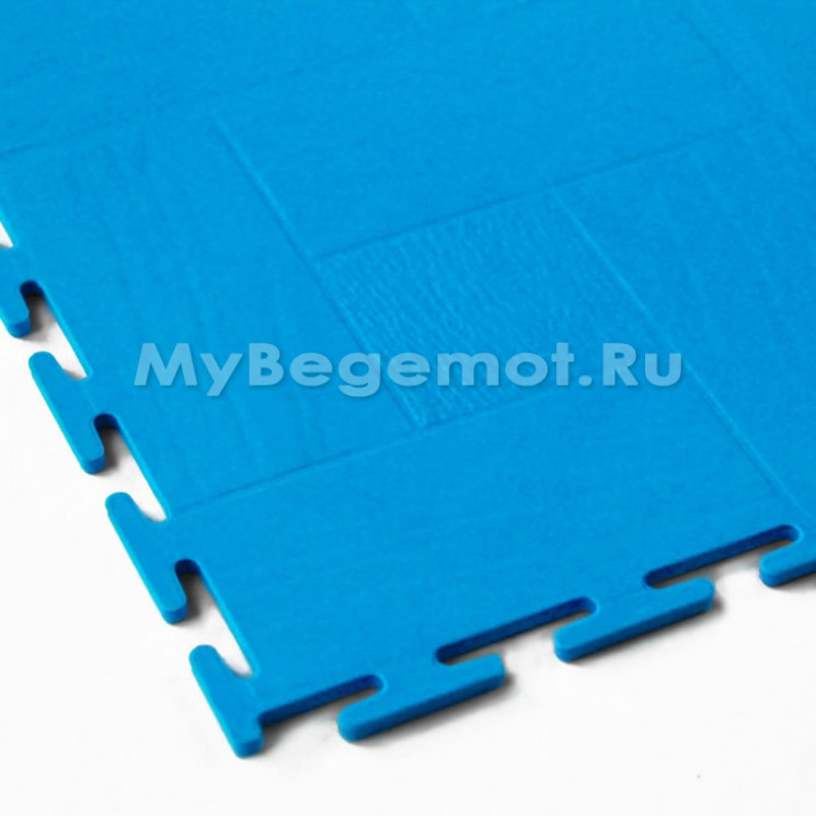 Модульное напольное ПВХ покрытие SENSOR WOOD, RAL 5012, голубой.
