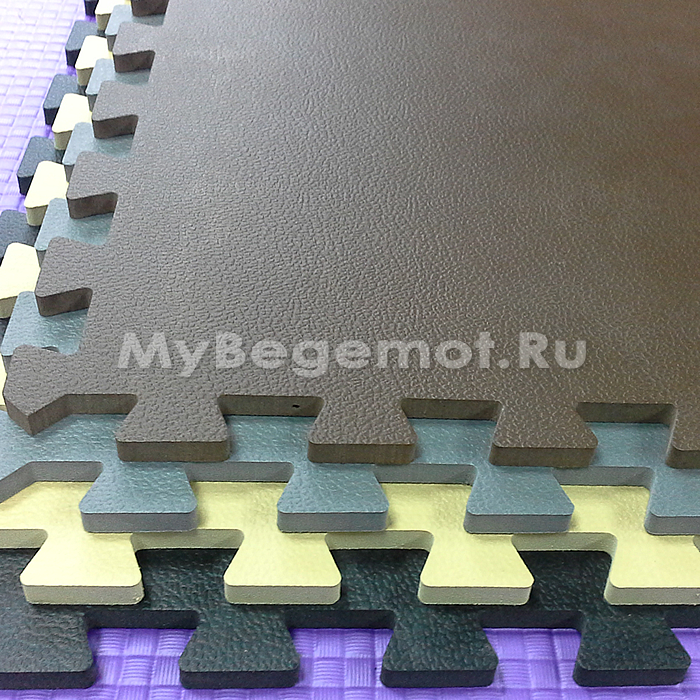 Маты повышенной жёсткости 100х100x2 см.  Жесткость 55 Shore