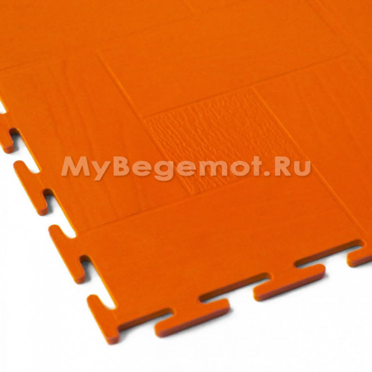 Модульное напольное ПВХ покрытие SENSOR WOOD, RAL 2004, оранжевый.