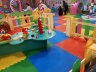 Мягкий пол в детскую комнату, коврики-пазлы из ЭВА 50х50x1 см, бежевый