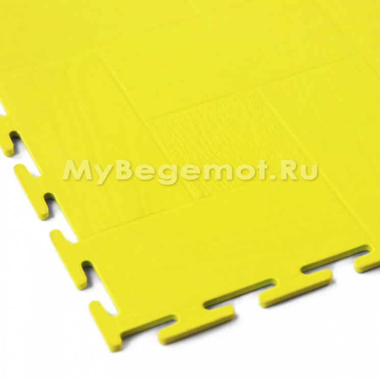 Модульное напольное ПВХ покрытие SENSOR WOOD, RAL 1016, желтый.