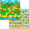 Коврик для ползания FunKids™ Small-15 «Страна Динозавров / Азбука», двусторонний.