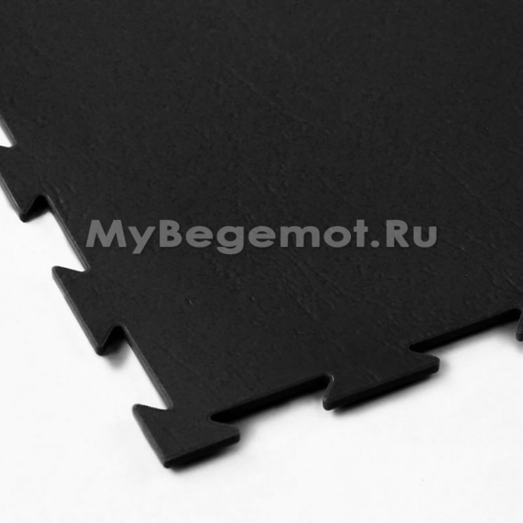 Модульное напольное ПВХ покрытие SENSOR STONE, RAL 9005, черный.