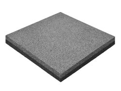 Резиновая плитка M-KORT STANDART, 500x500х40 мм, серая